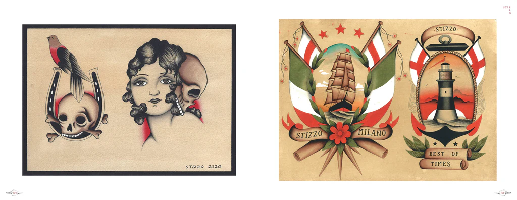 Neoclassical Tattoo Flash