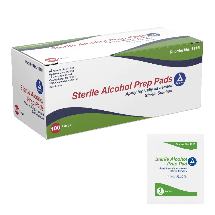 Alcohol Prep Pads - Large