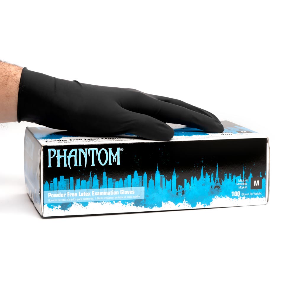 Phantom Black Latex Gloves