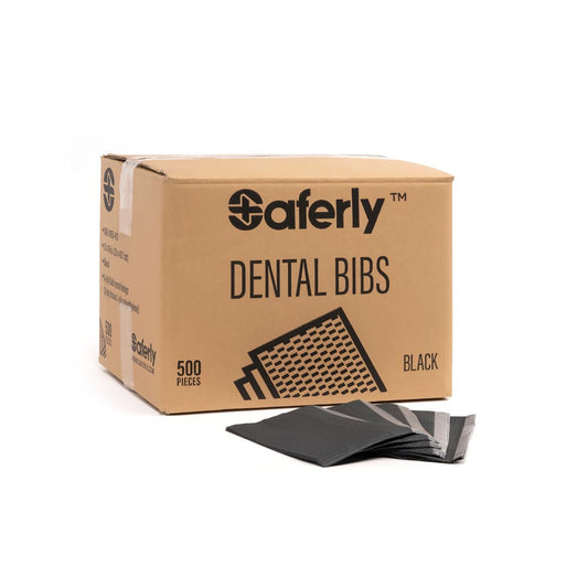Dental Bibs - Black - 500ct
