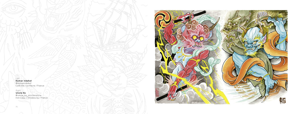 Tattoo Flash from The French Kiss Project