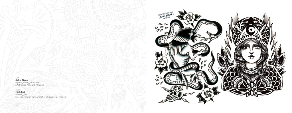 Tattoo Flash from The French Kiss Project