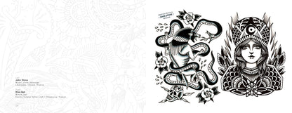 Tattoo Flash from The French Kiss Project