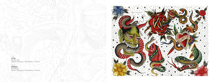Tattoo Flash from The French Kiss Project